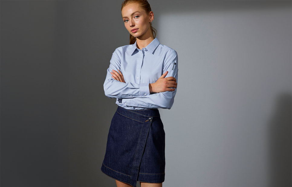 SEVEN SEAS Poplin | stretch | dame