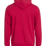 Basic Hoody Full Zip - Rød