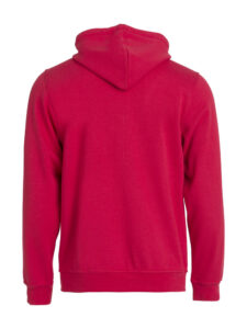 Basic Hoody Full Zip - Rød