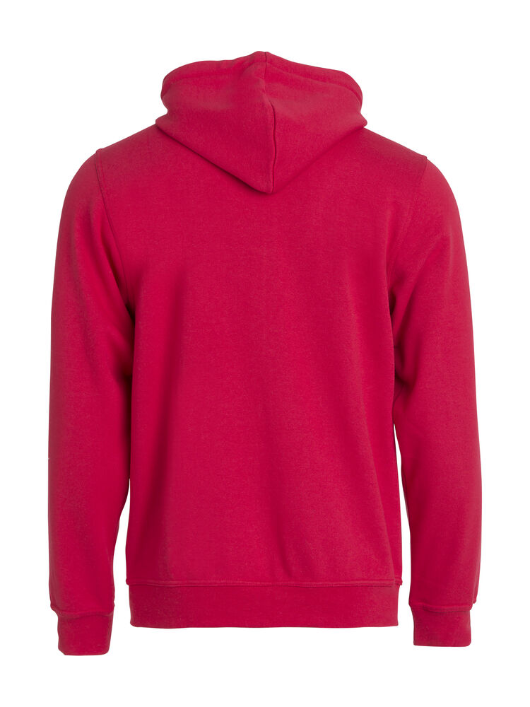 Basic Hoody Full Zip - Rød