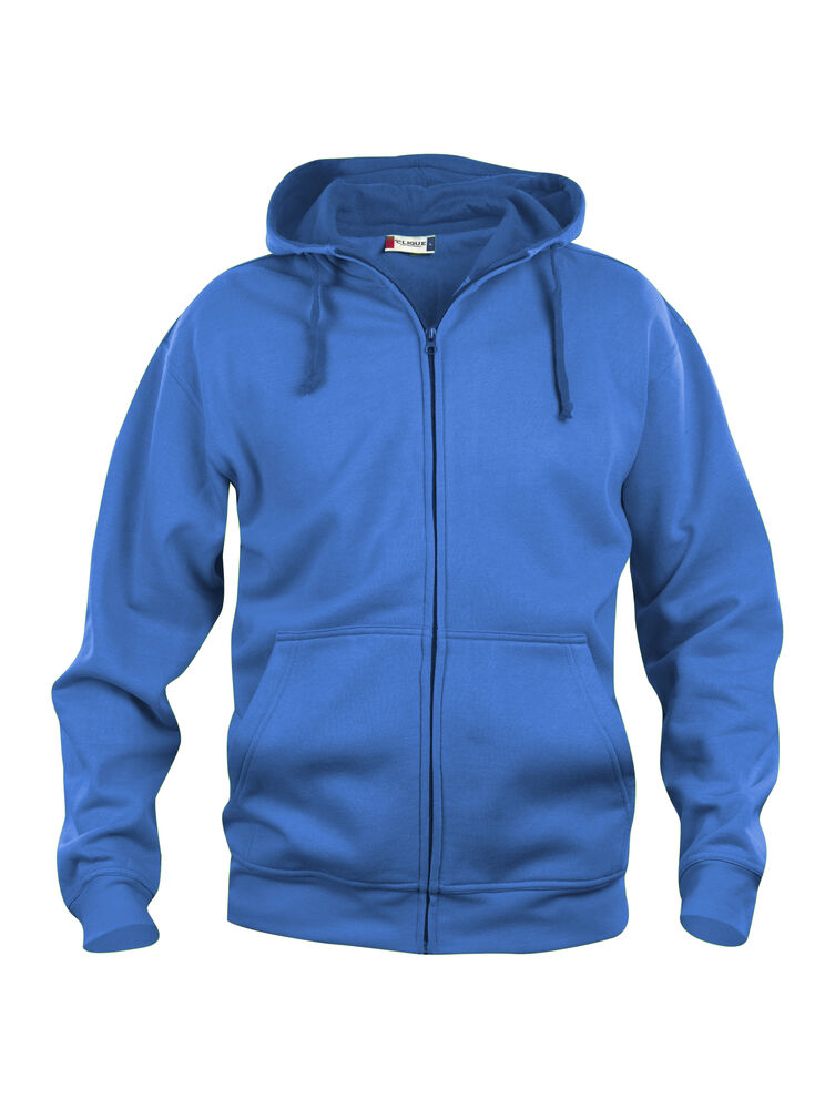 Basic Hoody Full Zip - Kongeblå