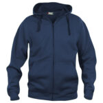 Basic Hoody Full Zip - dansk marineblå