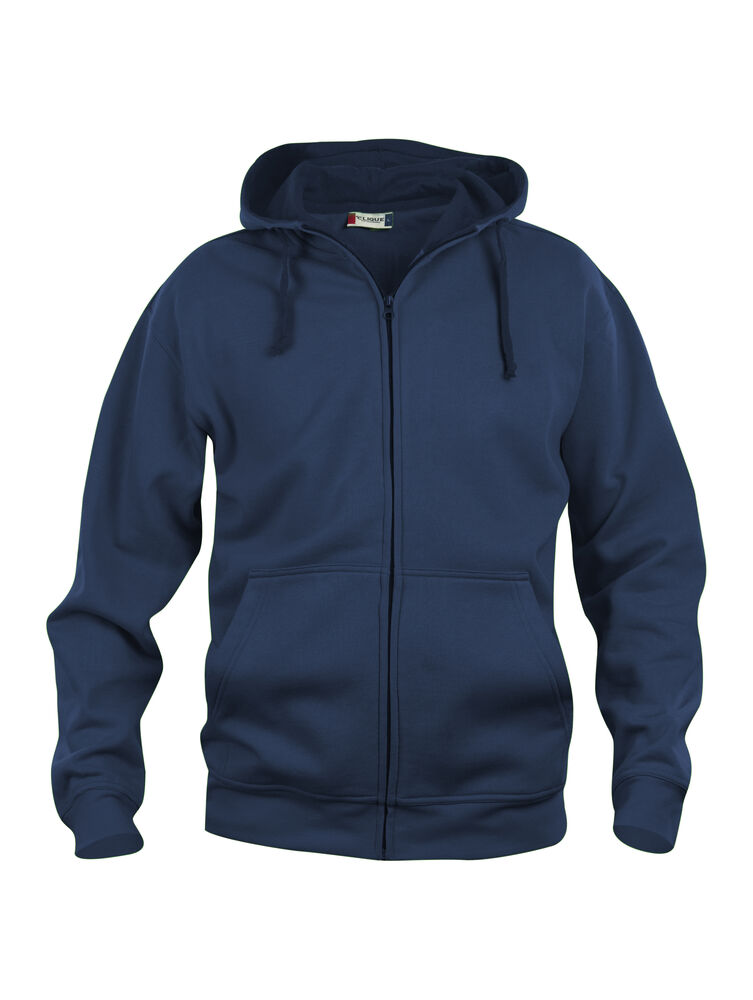 Basic Hoody Full Zip - dansk marineblå