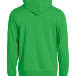 Basic Hoody Full Zip - æble grøn