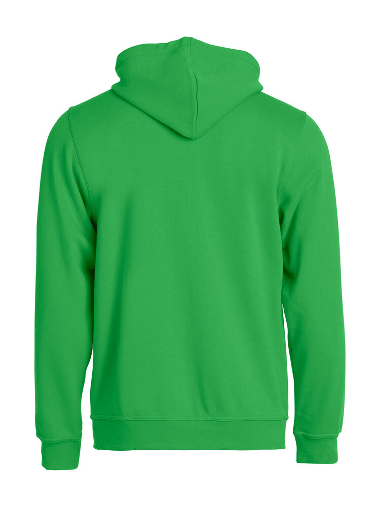 Basic Hoody Full Zip - æble grøn
