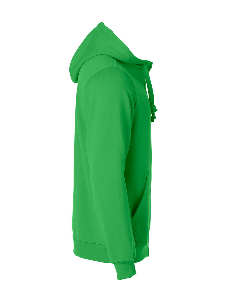 Basic Hoody Full Zip - æble grøn