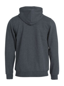 Basic Hoody Full Zip - antracit melange
