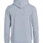 Basic Hoody Full Zip - gråmeleret