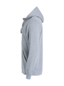 Basic Hoody Full Zip - gråmeleret