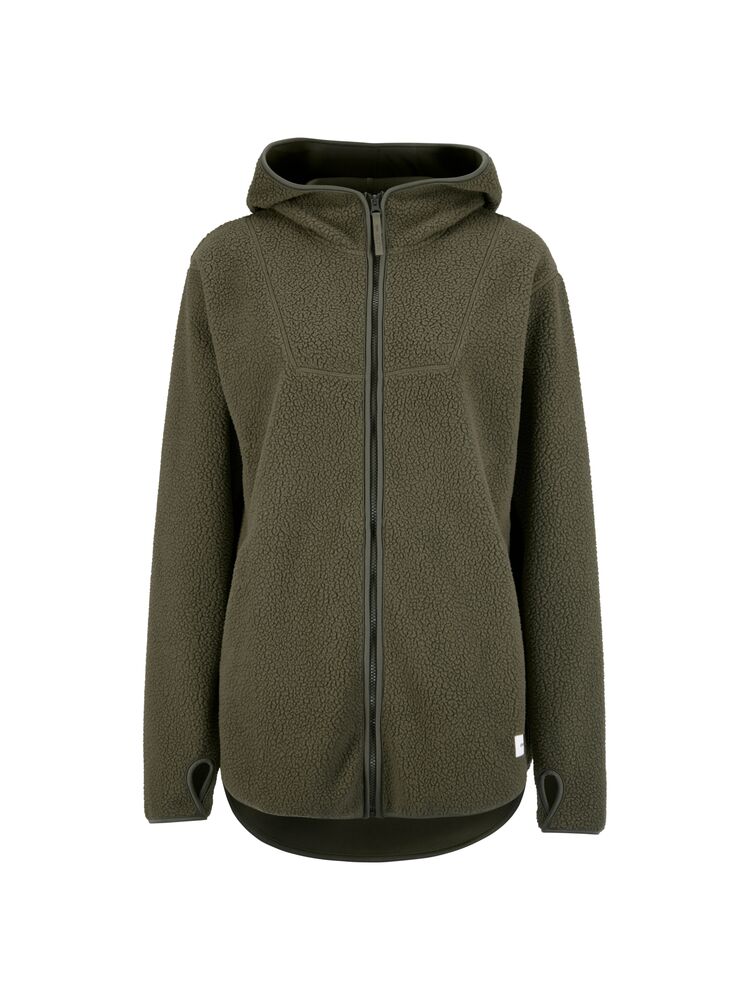 Join Pile Fleece FZ Hood W