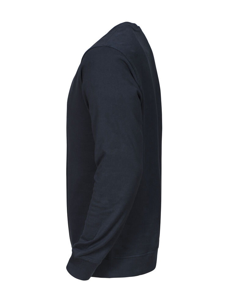 2124  SWEATSHIRT MED RUND HALS I BOMULD