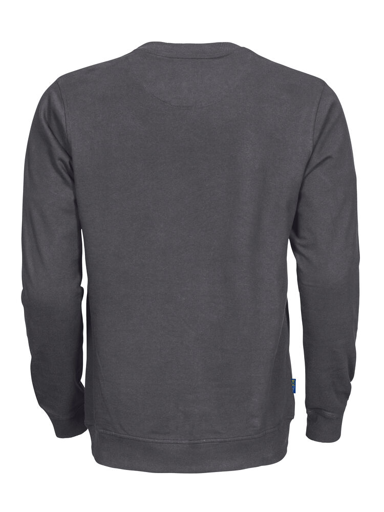 2124  SWEATSHIRT MED RUND HALS I BOMULD