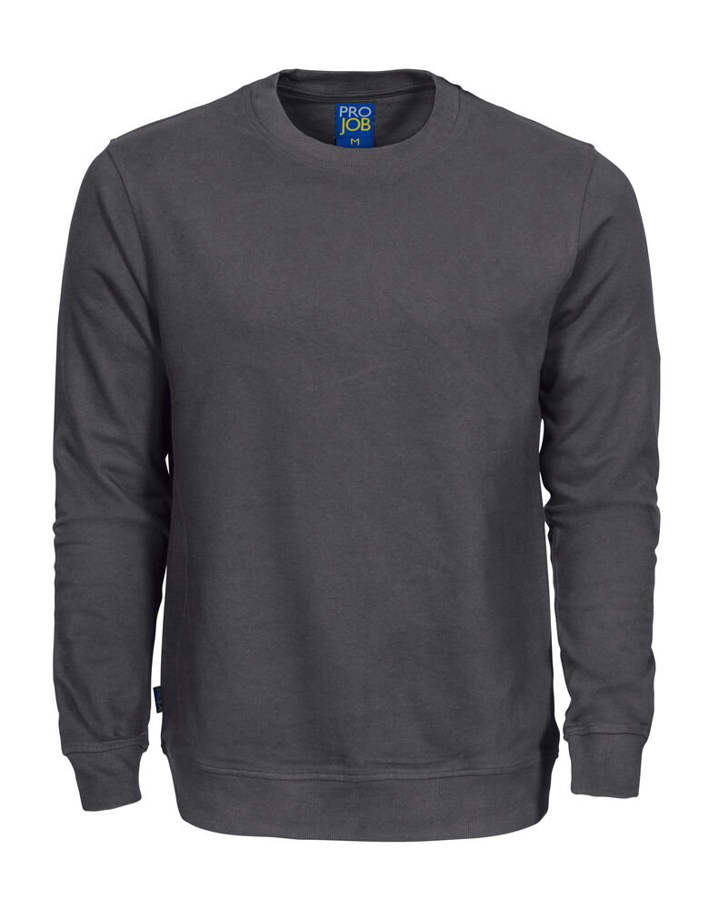 2124  SWEATSHIRT MED RUND HALS I BOMULD