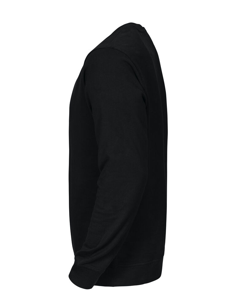 2124  SWEATSHIRT MED RUND HALS I BOMULD
