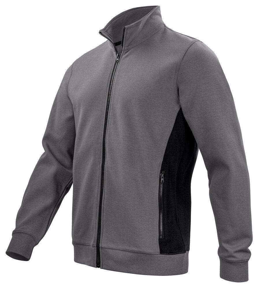 2129 SWEATSHIRT MED GENNEMGÅENDE LYNLÅS