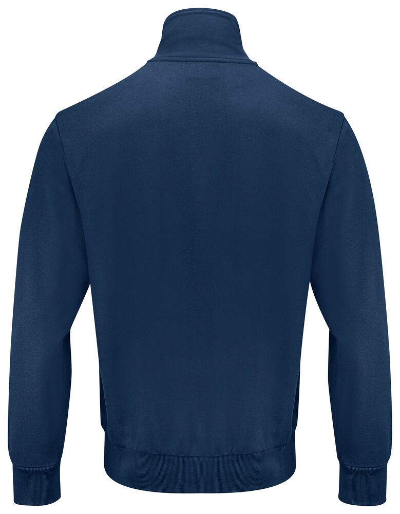 2134 SWEATSHIRT MED GENNEMGÅENDE LYNLÅS, 100% BOMULD