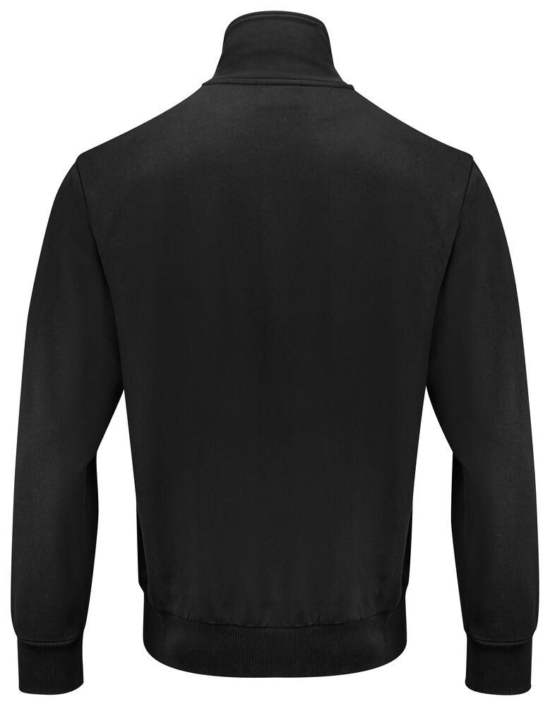 2134 SWEATSHIRT MED GENNEMGÅENDE LYNLÅS, 100% BOMULD