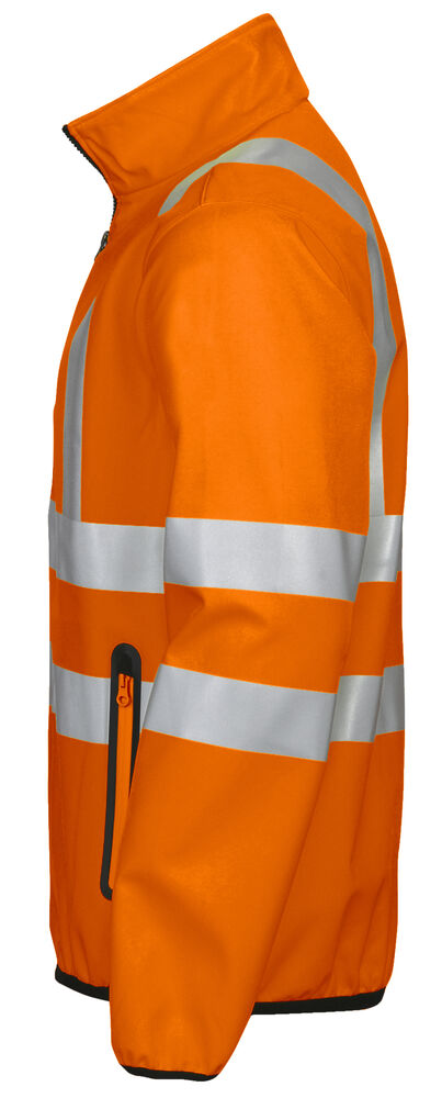 6412 SOFTSHELL JAKKE EN ISO 20471 KLASSE 3