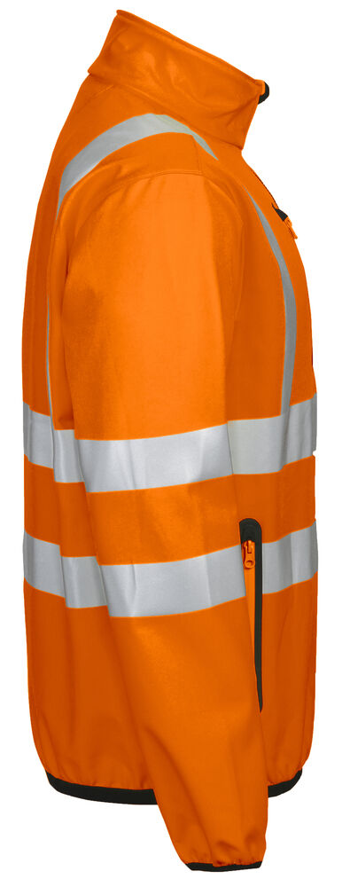 6412 SOFTSHELL JAKKE EN ISO 20471 KLASSE 3