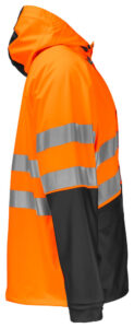 6431 REGNJAKKE KORT EN ISO 20471 KLASSE 3/2