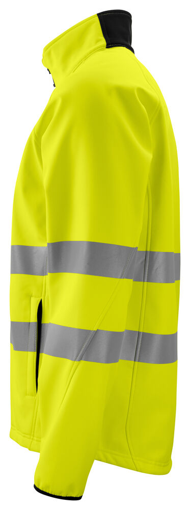 6432 SOFTSHELLJAKKE EN ISO 20471 KLASSE 3/2