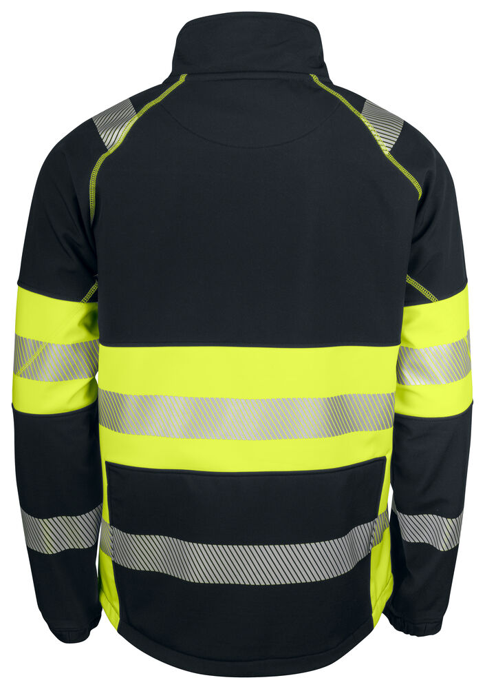 6443 SOFTSHELL JAKKE EN ISO 20471 KLASSE 1