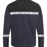 7004 POLOSHIRT MED LANGE ÆRMER 7004 POLOSHIRT 9910-VIZ MED LANGE ÆRMER - Navy / Black - Ryg