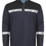 7004 POLOSHIRT MED LANGE ÆRMER 7004 POLOSHIRT 9910-VIZ MED LANGE ÆRMER - Navy / Black - Forside
