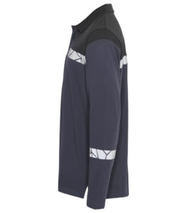 7004 POLOSHIRT MED LANGE ÆRMER 7004 POLOSHIRT 9910-VIZ MED LANGE ÆRMER - Navy / Black - Venstre side