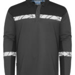 7004 POLOSHIRT MED LANGE ÆRMER 7004 POLOSHIRT 9910-VIZ MED LANGE ÆRMER - Grey Black