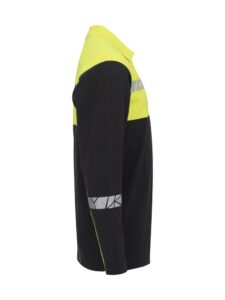 7004 POLOSHIRT MED LANGE ÆRMER 7004 POLOSHIRT 9910-VIZ MED LANGE ÆRMER - Black / Yellow