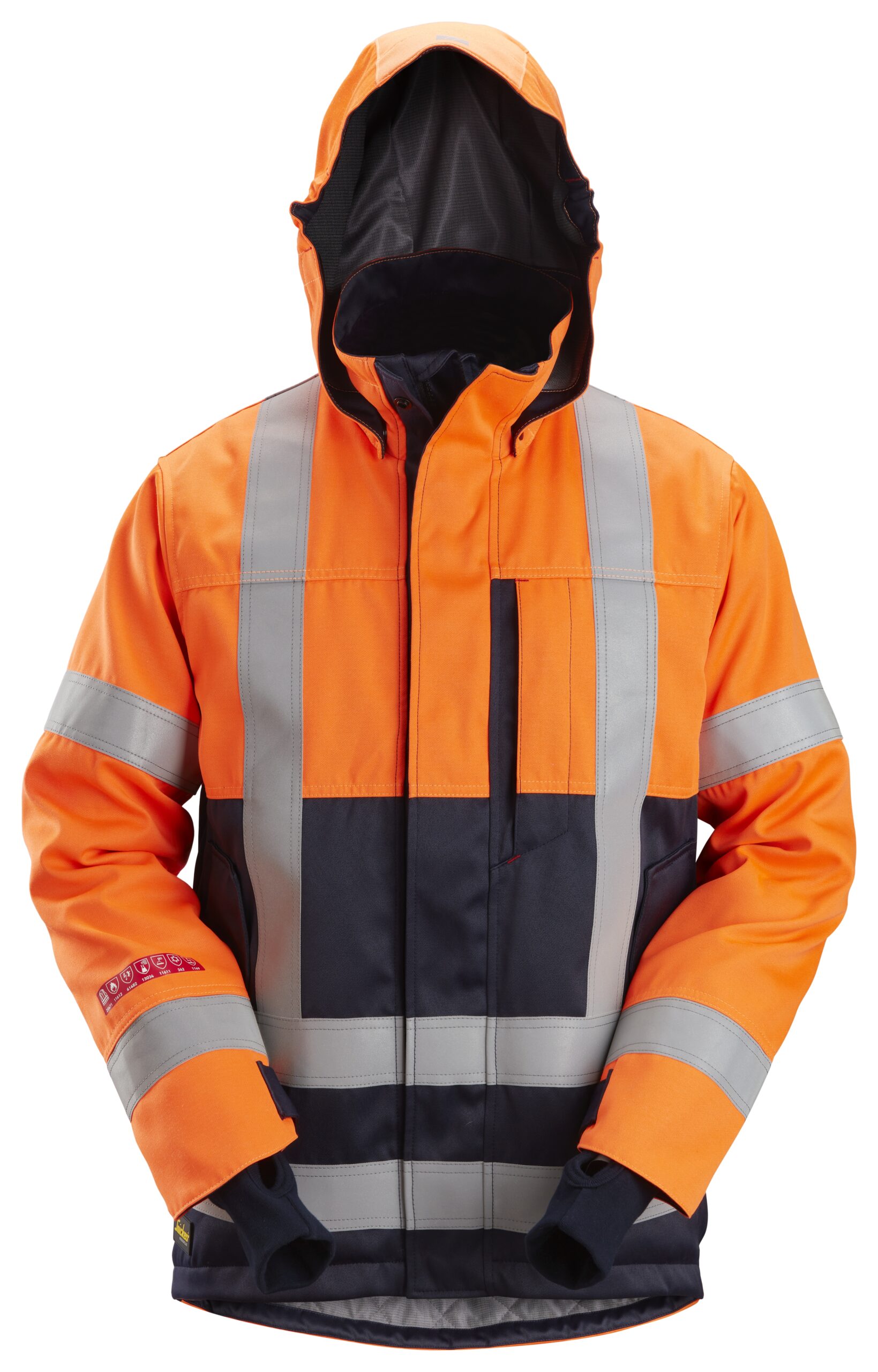 ProtecWork, High-Vis vinterjakke med hætte, klasse 3