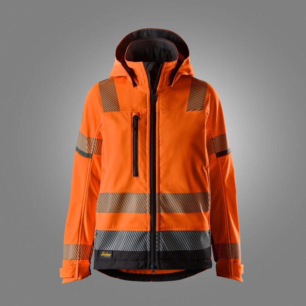 High-Vis softshelljakke til kvinder, klasse 2/3