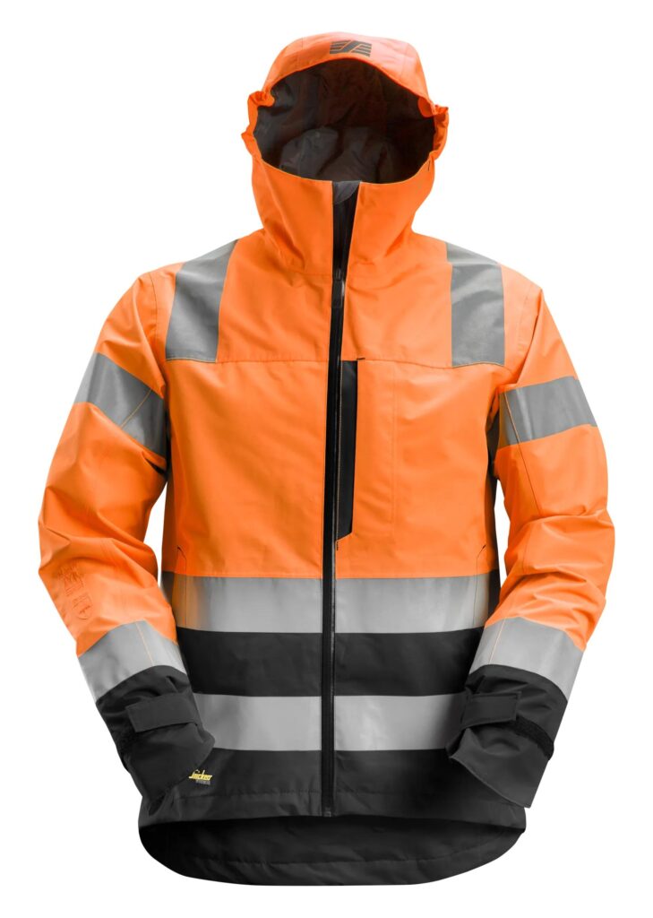 High-Vis, Vandtæt skaljakke, klasse 3