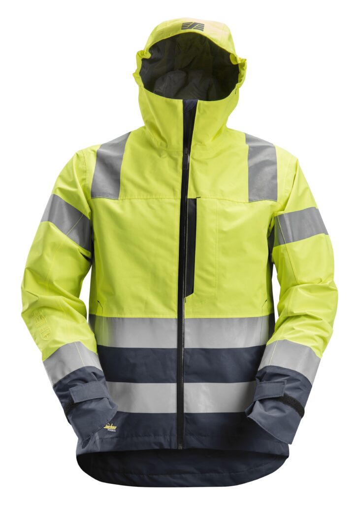 High-Vis, Vandtæt skaljakke, klasse 3