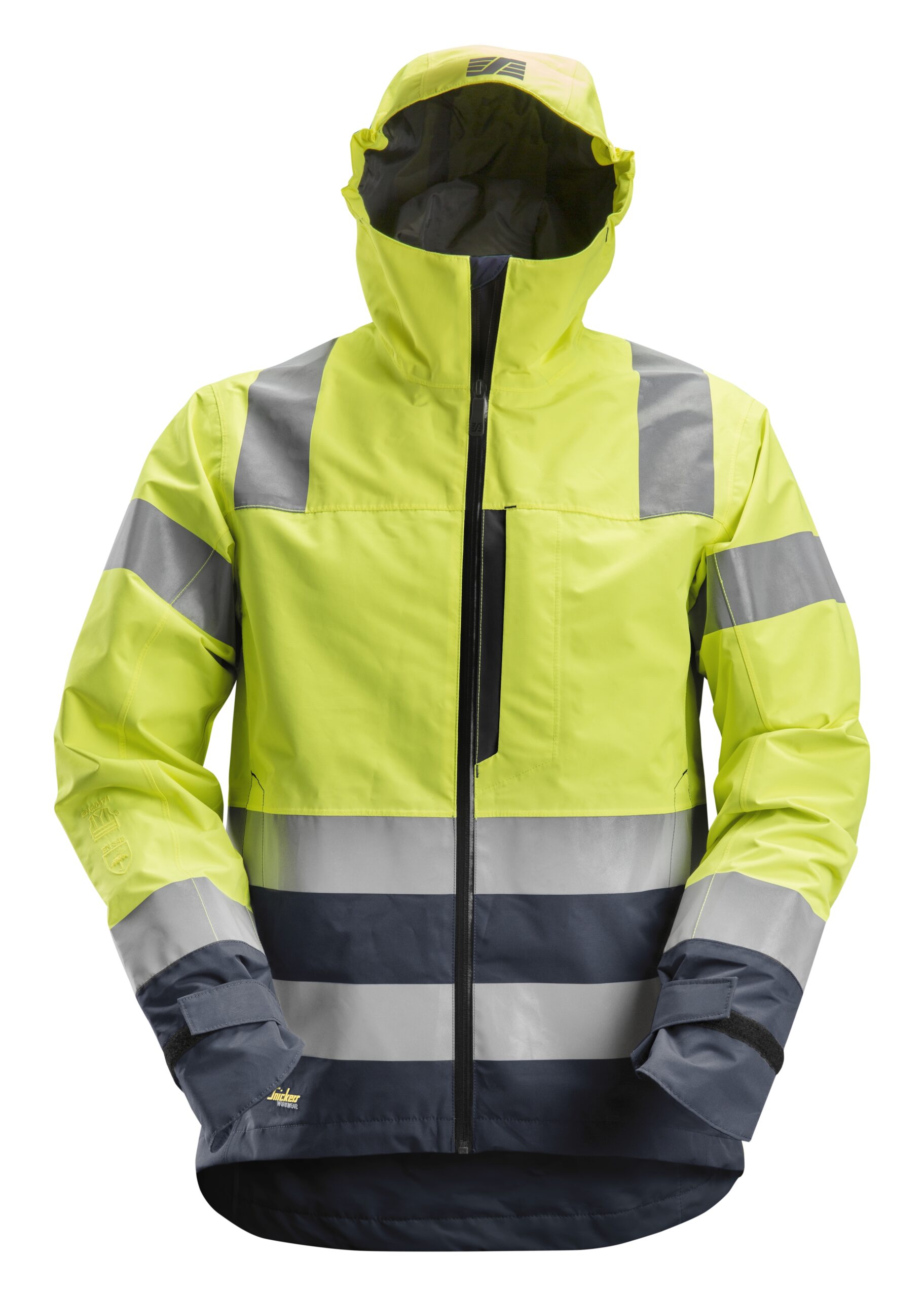 High-Vis, Vandtæt skaljakke, klasse 3