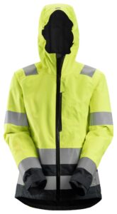 High-Vis, Vandtæt dameskaljakke, klasse 2/3