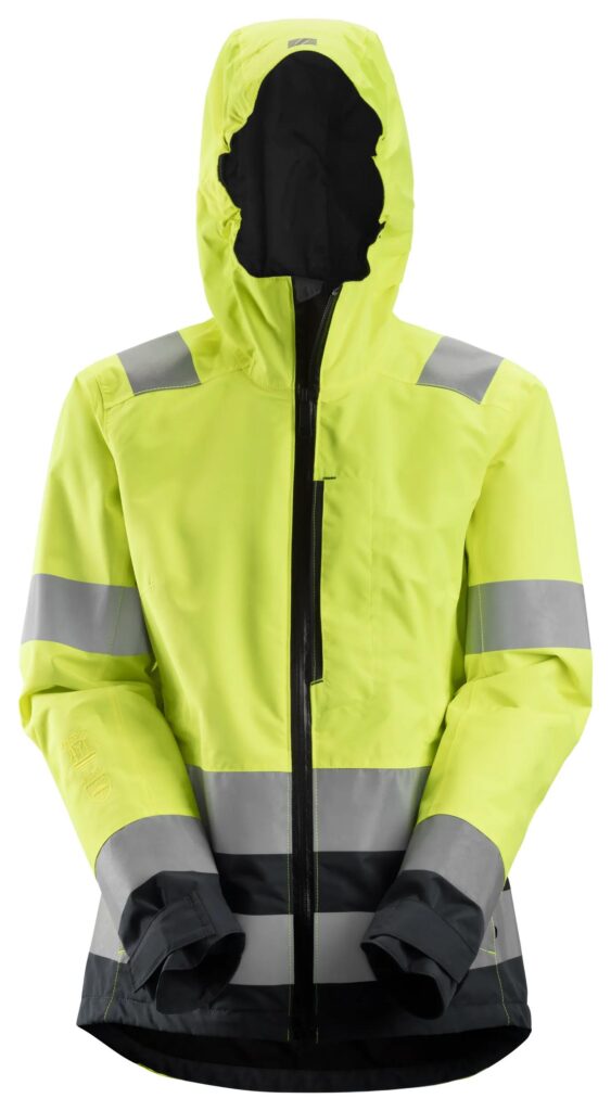 High-Vis, Vandtæt dameskaljakke, klasse 2/3