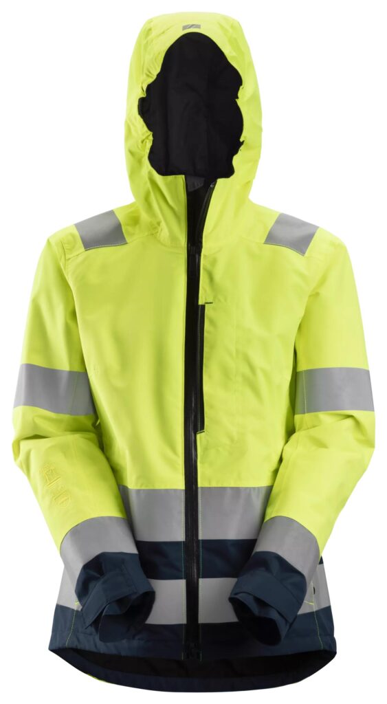 High-Vis, Vandtæt dameskaljakke, klasse 2/3
