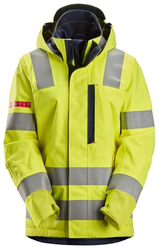 ProtecWork, High-Vis vandtæt dameskaljakke, klasse 3