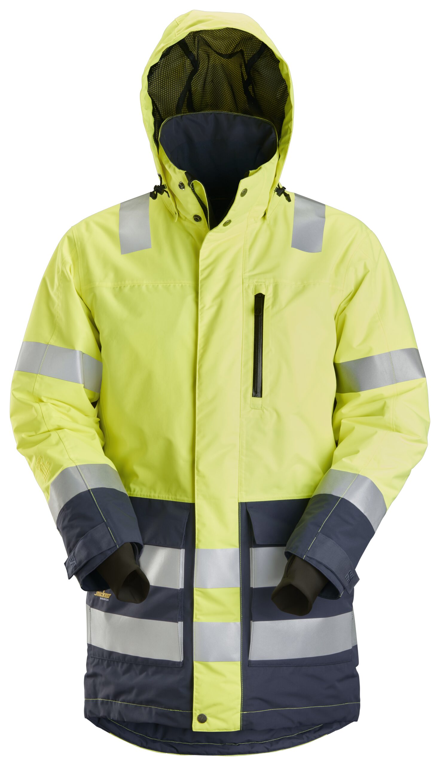 High-Vis, Vandtæt vinterparka, klasse 3