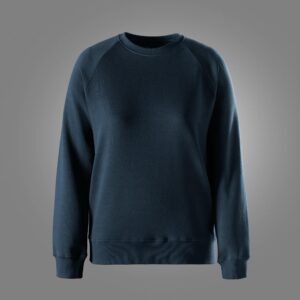 Klassisk sweatshirt med rund hals til kvinder