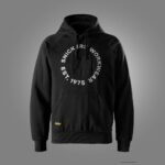 Logo-sweatshirt i fransk frotté med hætte