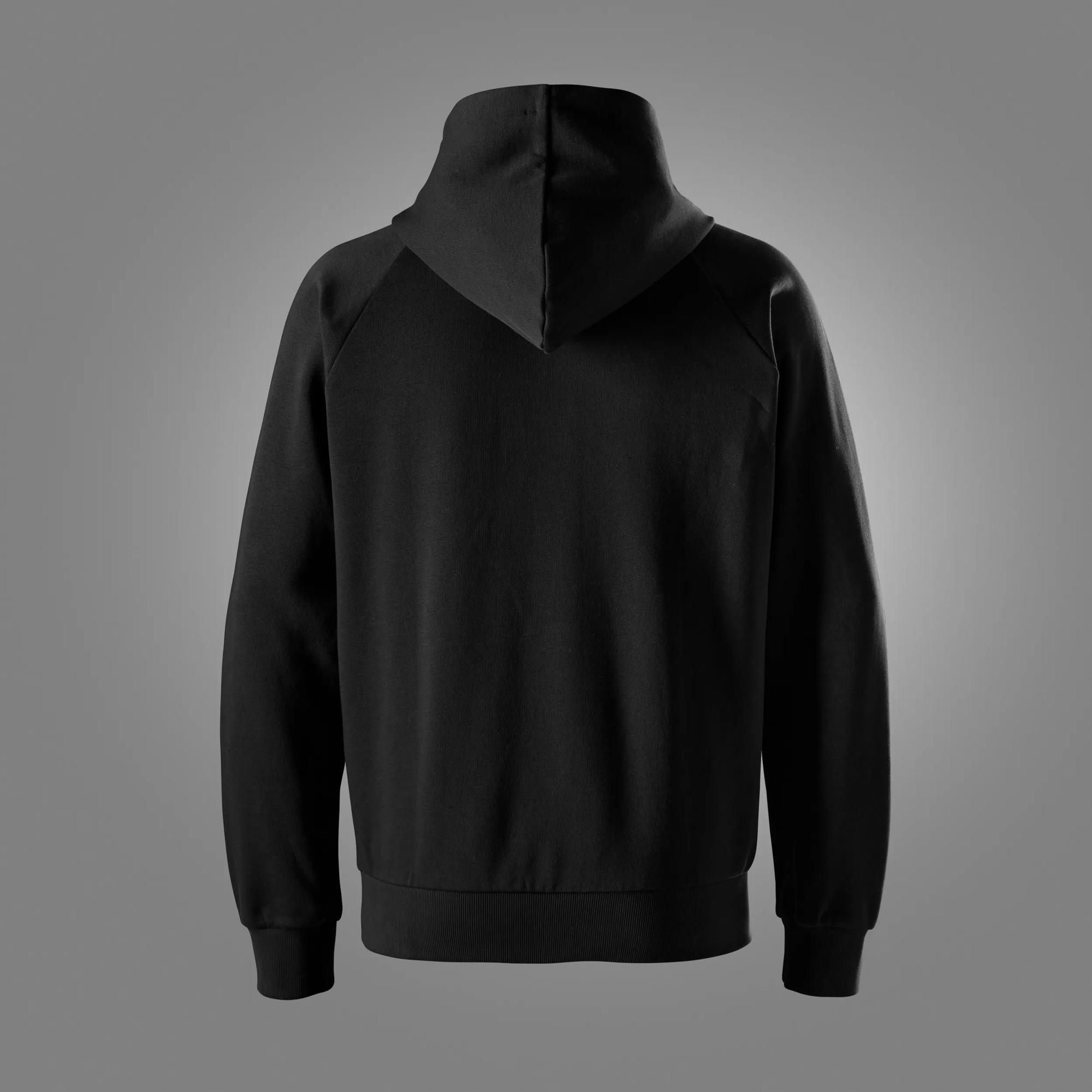 Logo-sweatshirt i fransk frotté med hætte