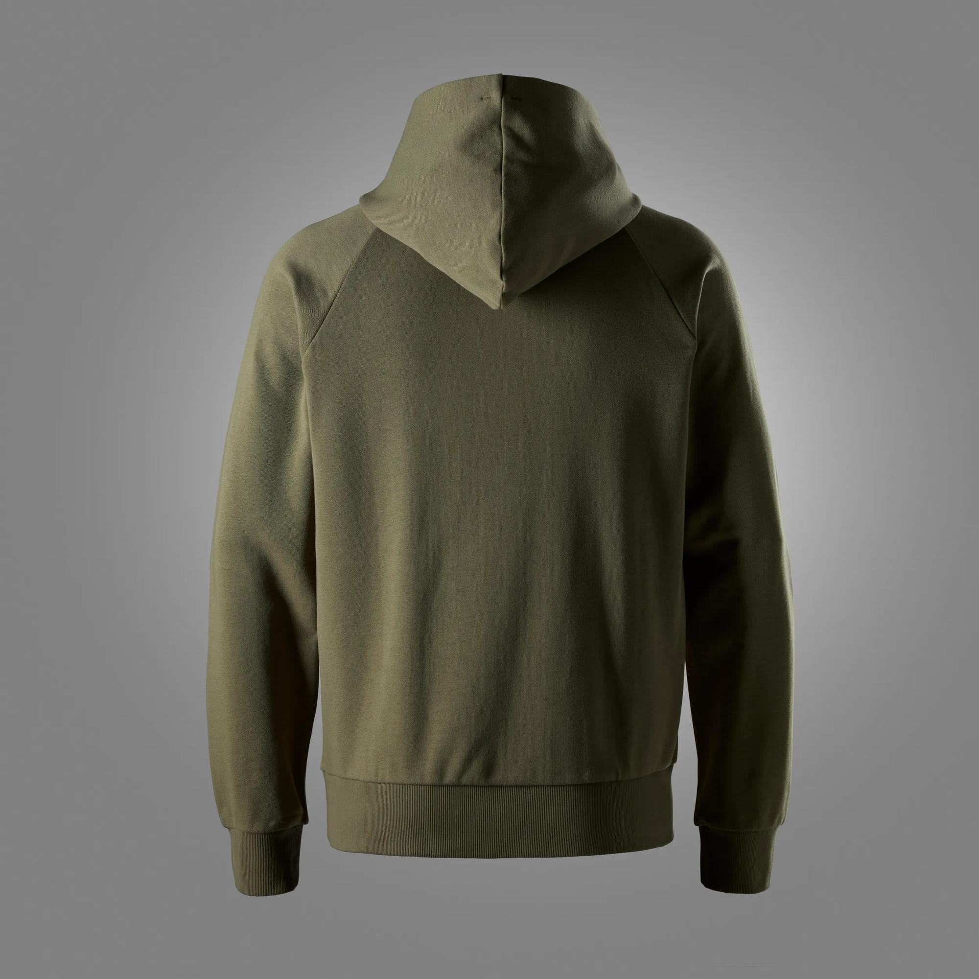 Logo-sweatshirt i fransk frotté med hætte