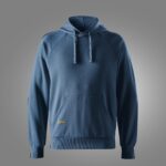 Sweatshirt i fransk frotté med hætte