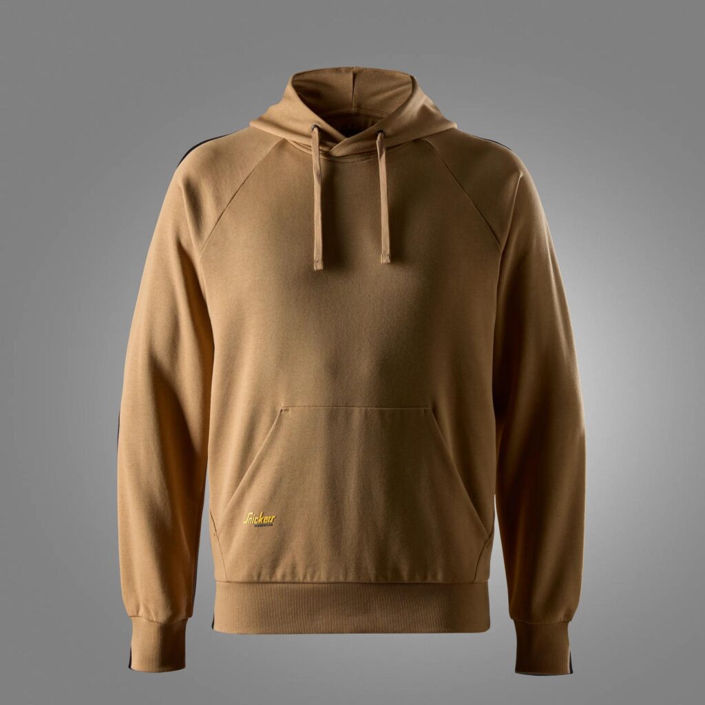 Sweatshirt i fransk frotté med hætte