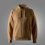 Sweatshirt i fransk frotté med hætte