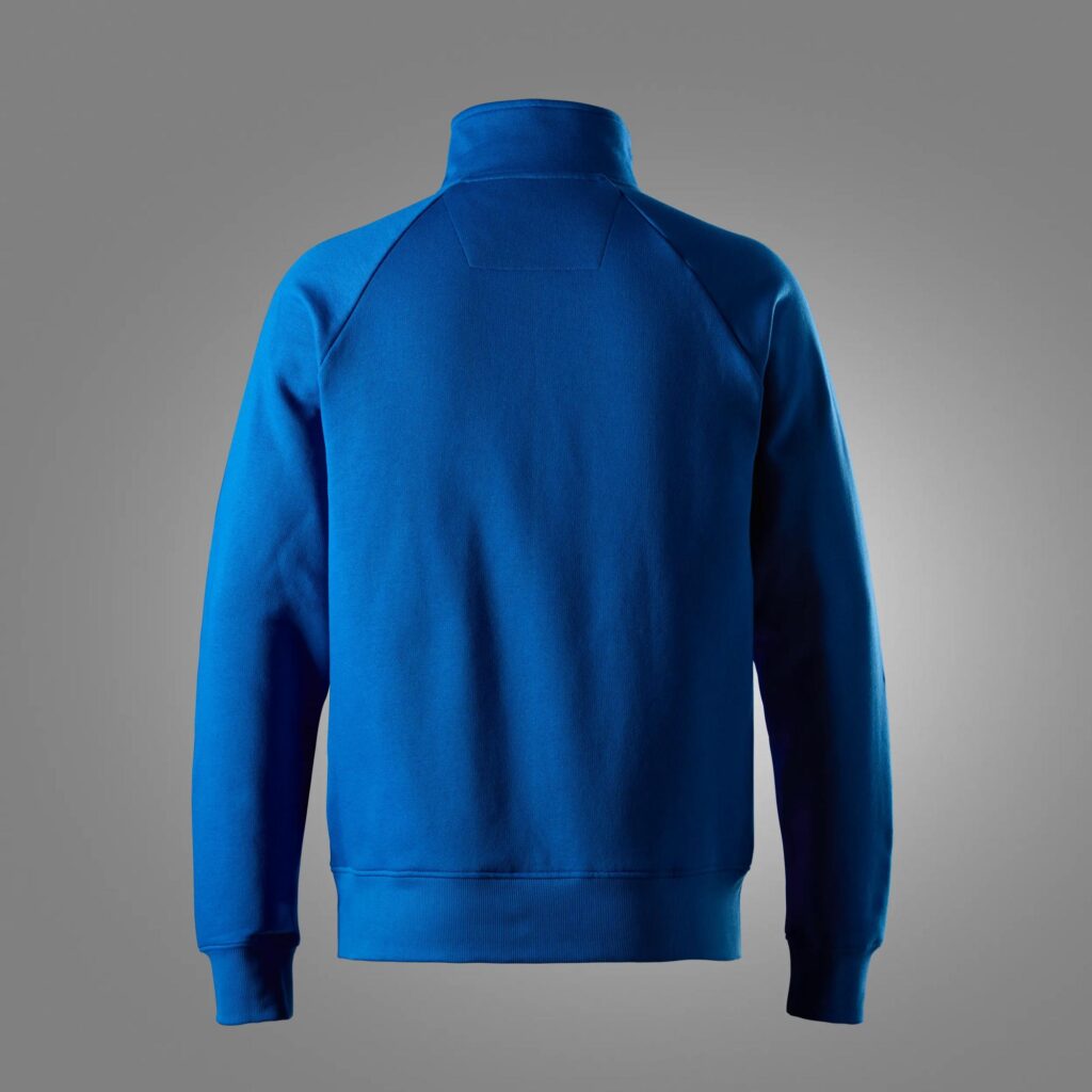 Klassisk sweatshirt med kort lynlås