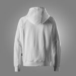 Klassisk sweatshirt med hætte og lang lynlås